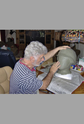 making of the statue