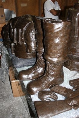 making of the statue